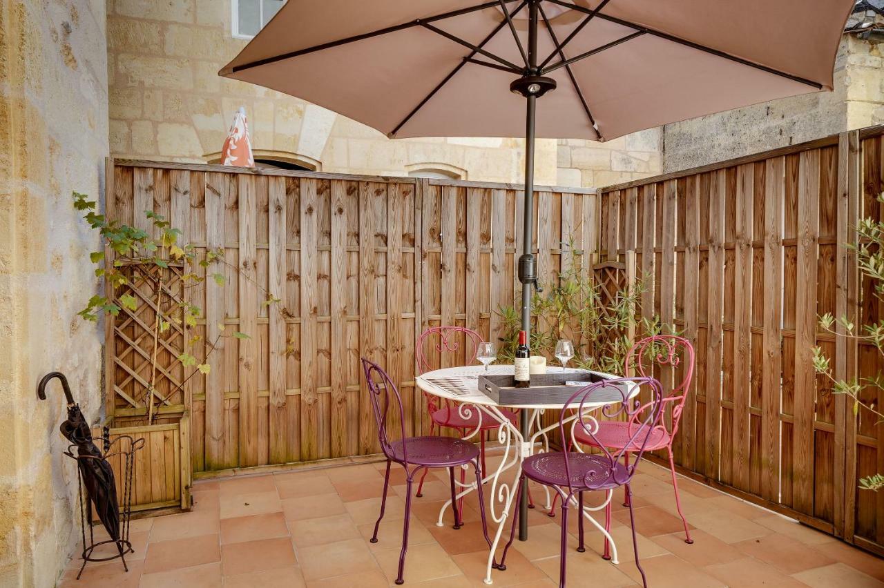 Logis Loiseau Avec Terrasse Apartment Saint-Emilion Bagian luar foto